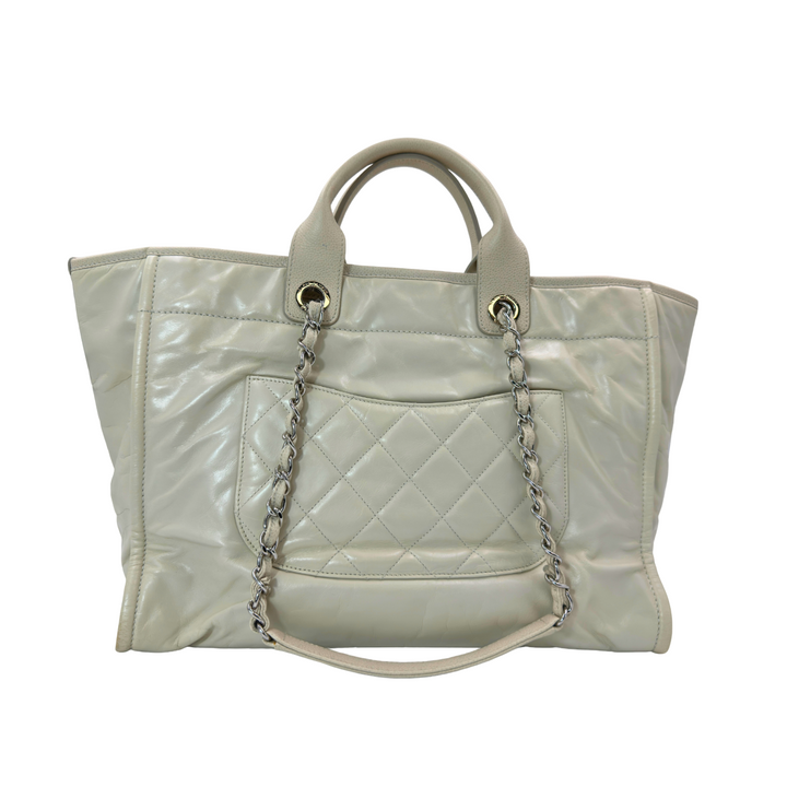 Chanel Deauville Calf White Bag