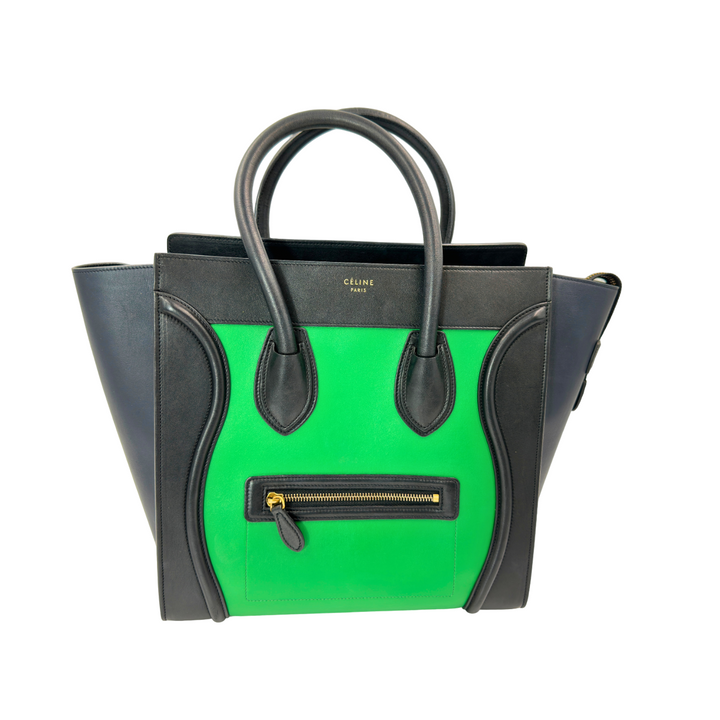 Céline Tricolor Leather Luggage Tote