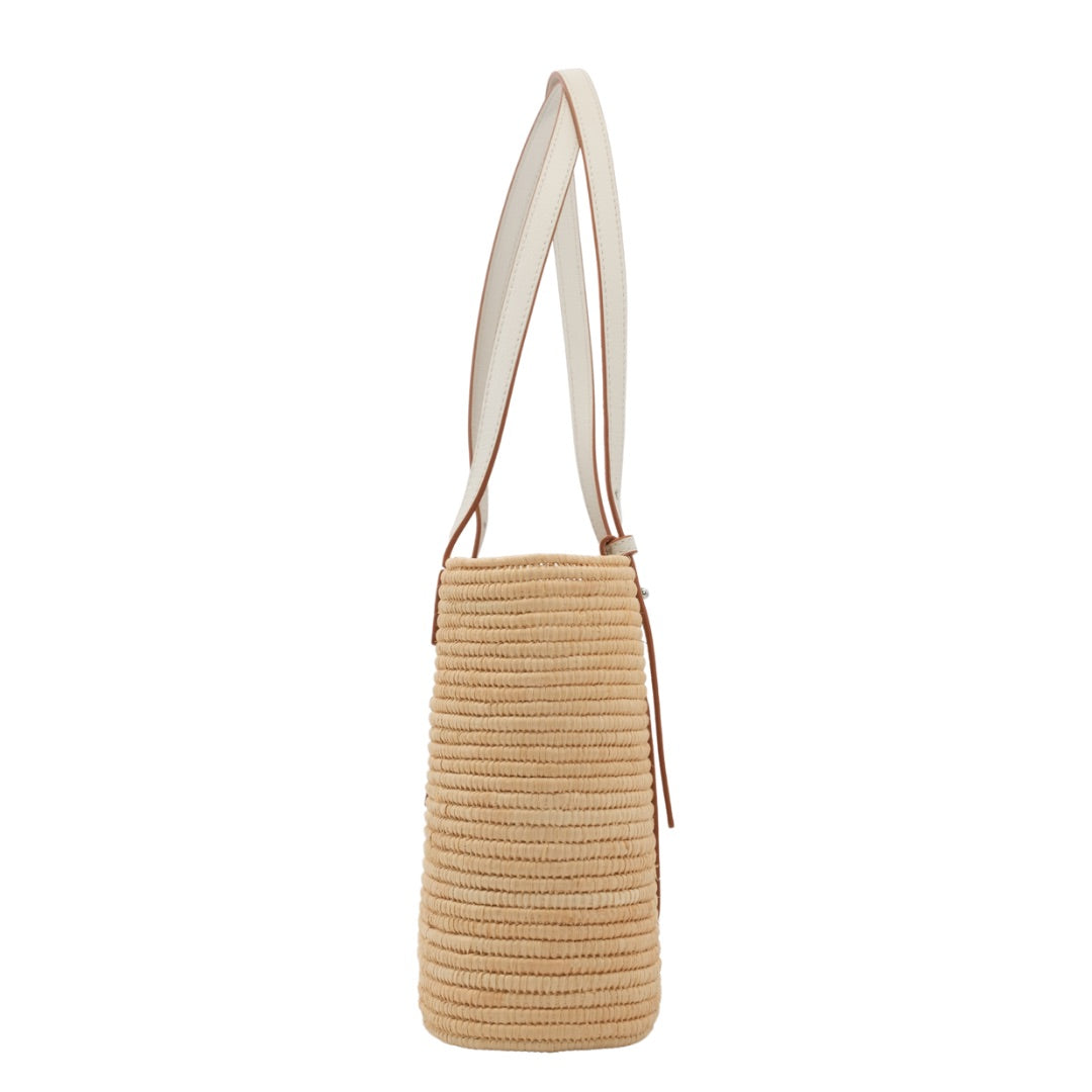 Loewe Square Basket Bag in White