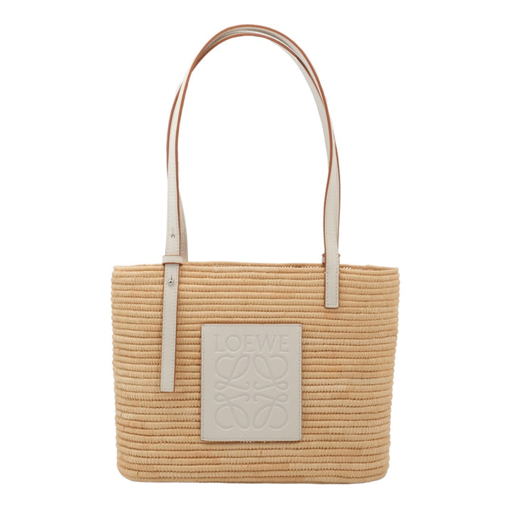 Loewe Square Basket Bag in White