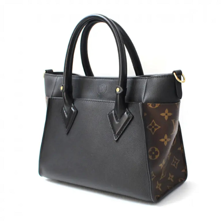 Louis Vuitton Noir Monogram On My Side PM Tote Bag - Gemaee  UAE