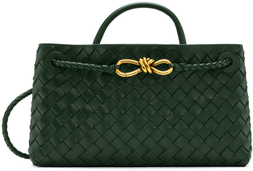 Bottega Veneta Women Small East/west Andiamo Handbag In Green