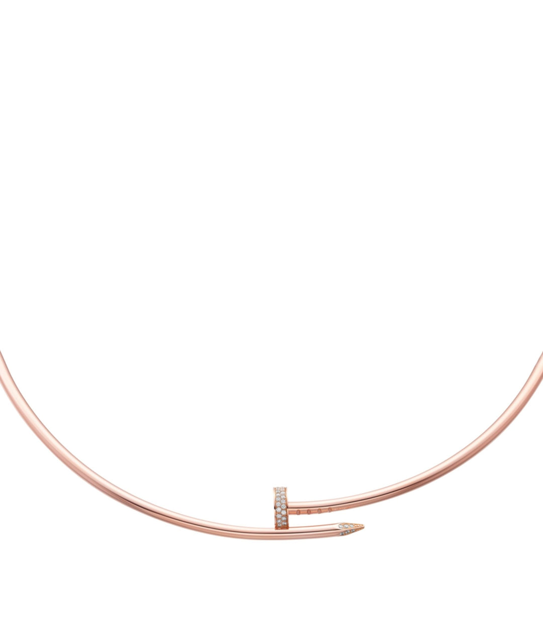 Cartier Juste Un Clou Necklace Rose Gold Diamonds