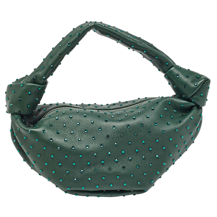 Bottega Veneta Dark Green Leather Double Knot Bag