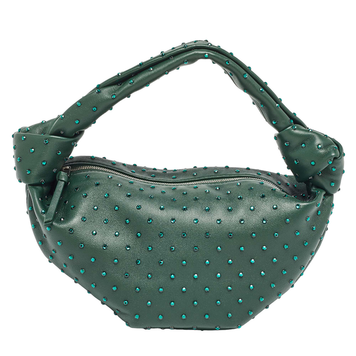 Bottega Veneta Dark Green Leather Double Knot Bag