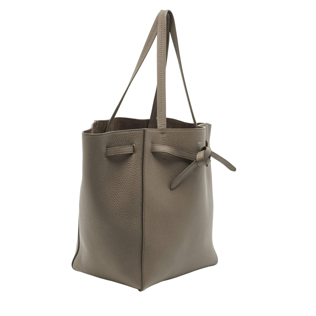 Céline Grey Leather Small Cabas Phantom Tote Bag