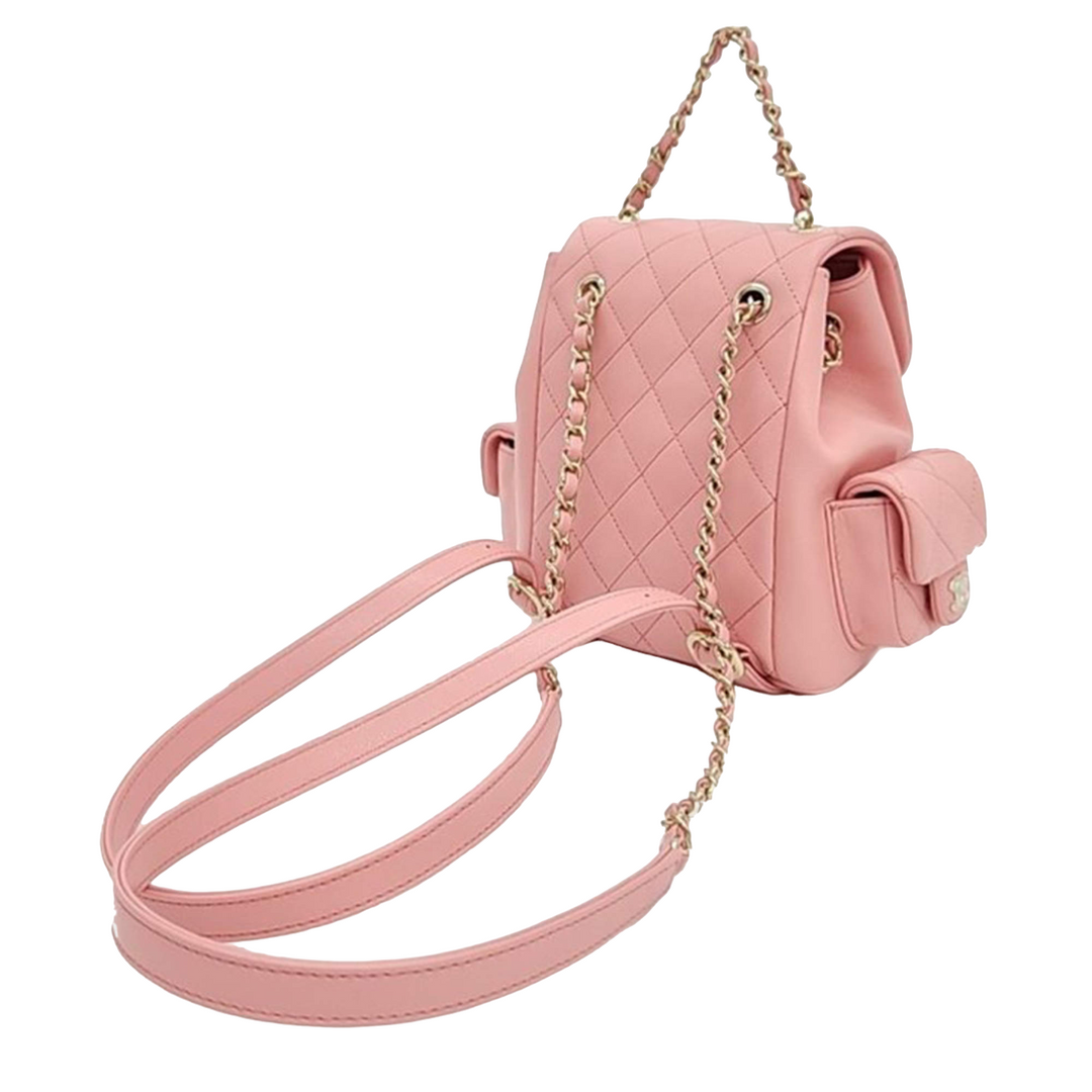 Chanel Caviar Pink Backpack Bag