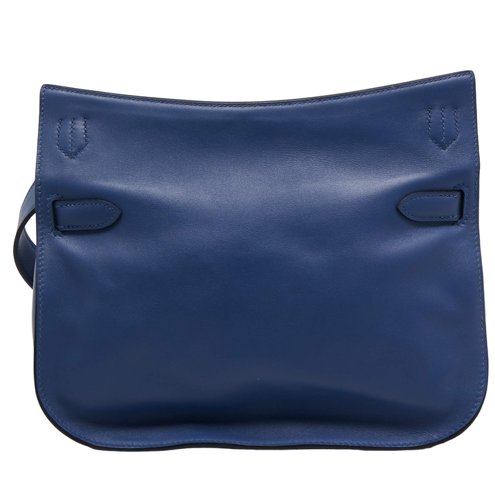 Hermès Blue Brighton/Capucine Swift Leather Palladium Jypsier 28