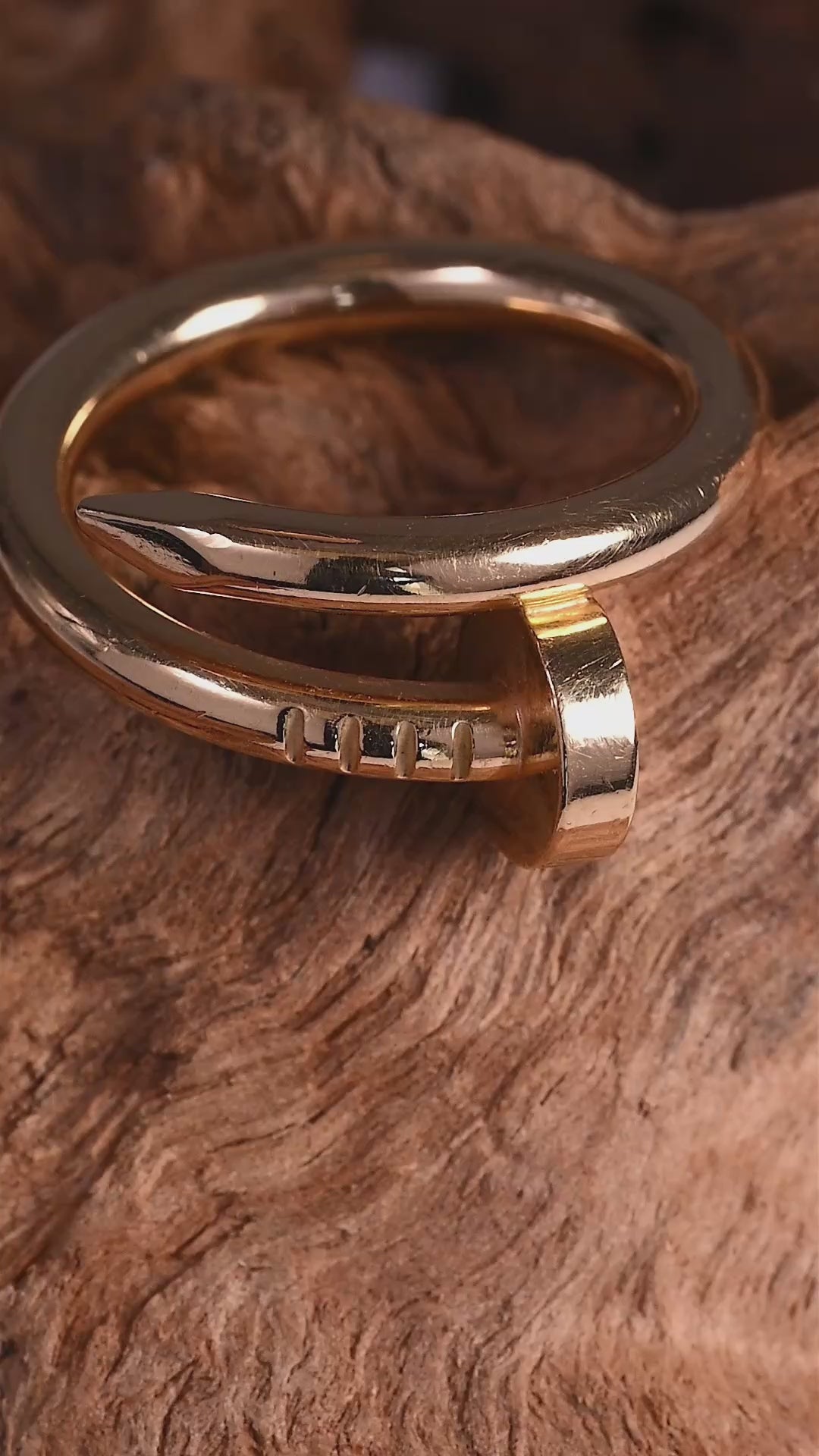 CARTIER JUSTE UN CLOU ROSE GOLD THICK RING