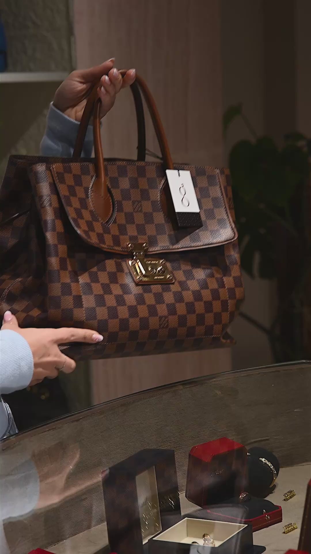 Louis Vuitton ASCOT Damier ébene Brown Bag