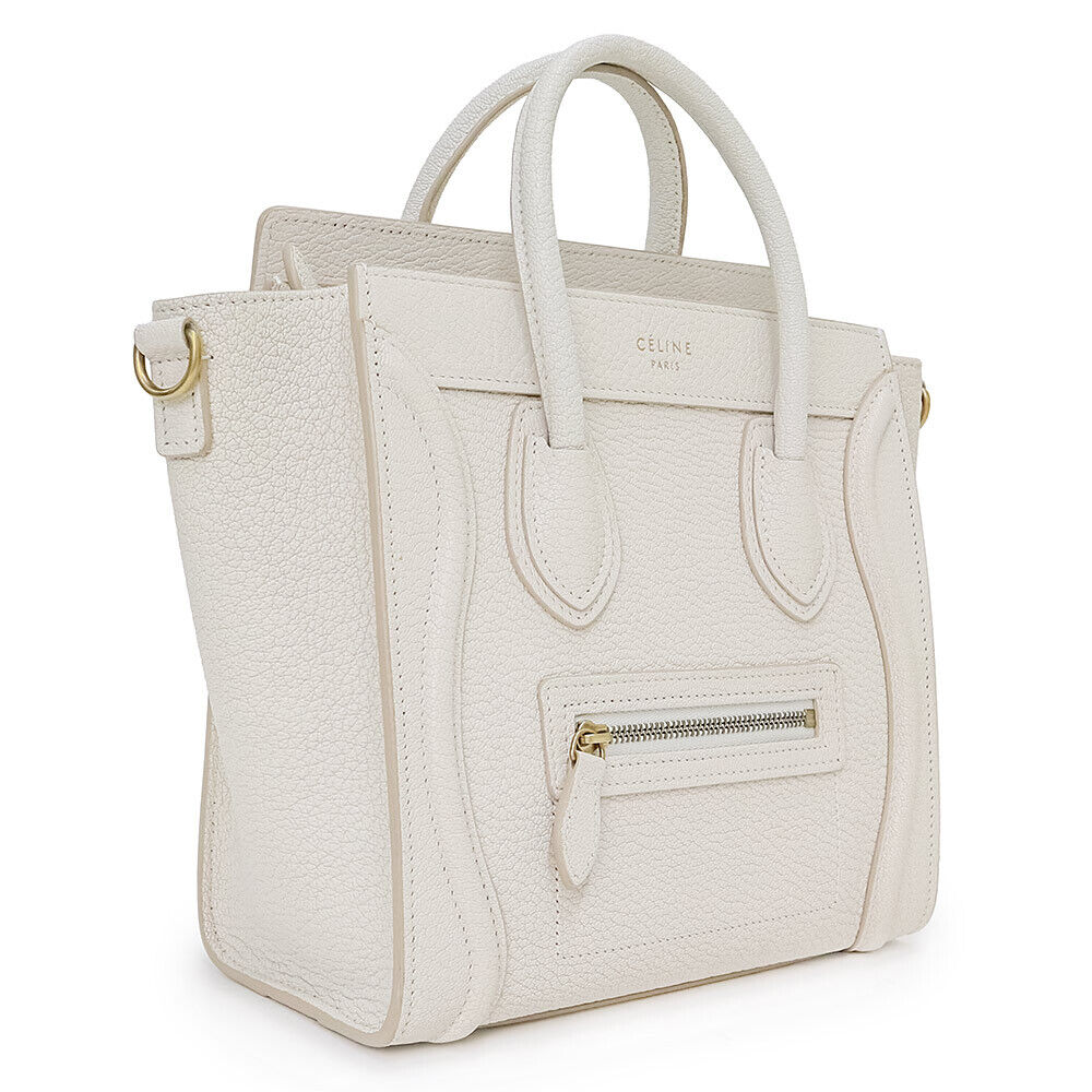 Céline Drummed Calfskin Nano Luggage Bag - Gemaee  UAE