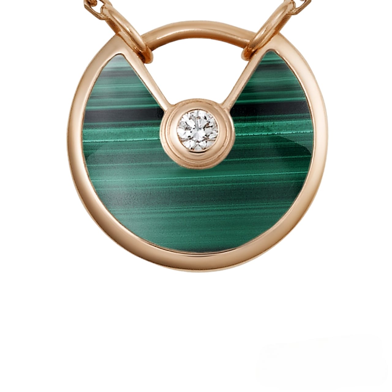 Cartier amulette necklace green hot sale