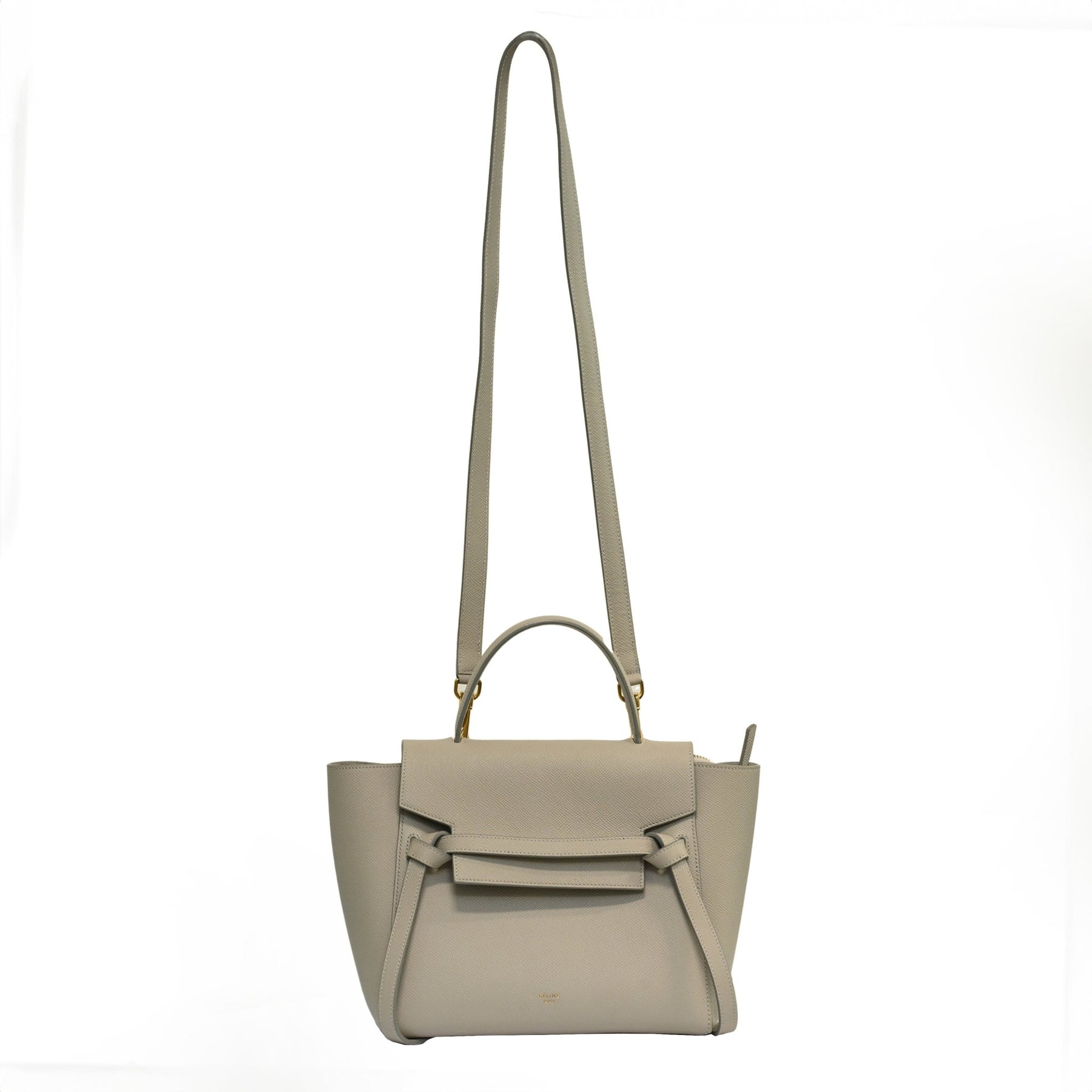 Celine belt 2025 bag light grey